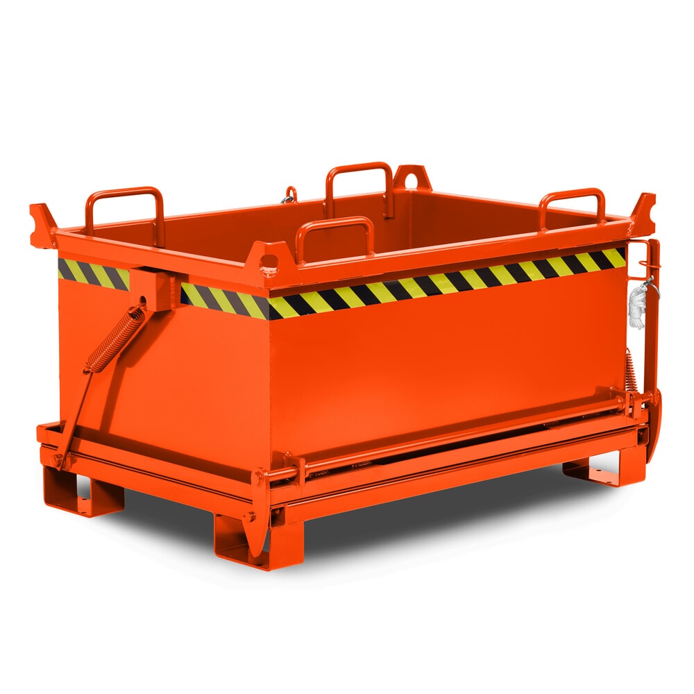 Productafbeelding nr. 1: RR-Industrietechnik® Bodemklepcontainer type RBB, inhoud 0,5 m³, RAL 2004 zuiver oranje
