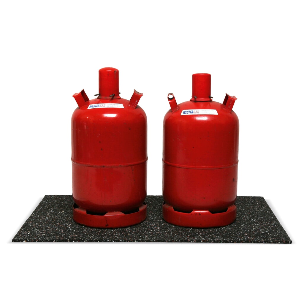 Antitrilmat van rubber, bxd 600 x 600 mm Productafbeelding nr. 2: Antitrilmat van rubber, bxd 600 x 600 mm