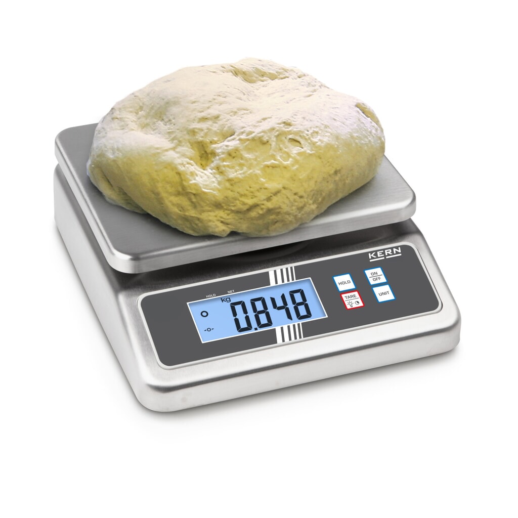 Rvs tafelweegschaal KERN FOB 10K-3NL, beschermingsklasse IP 67, weegbereik max. 8/15 kg Productafbeelding nr. 2: Rvs tafelweegschaal KERN FOB 10K-3NL, beschermingsklasse IP 67, weegbereik max. 8/15 kg
