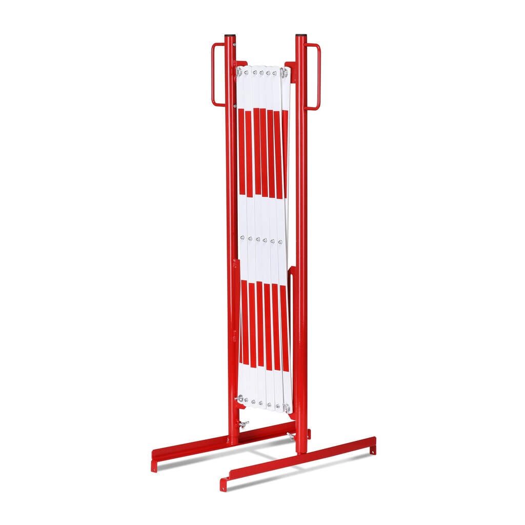 Productafbeelding nr. 2: Schaarhek, voetjes aan beide zijden, breedte 3.600 mm, rood/wit