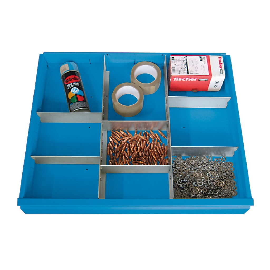 Scheidings- en inhaakwanden voor ladekast PAVOY, 6 IW, voor fronthoogte 125 mm Product afbeelding: Scheidings- en inhaakwanden voor ladekast PAVOY, 6 IW, voor fronthoogte 125 mm
