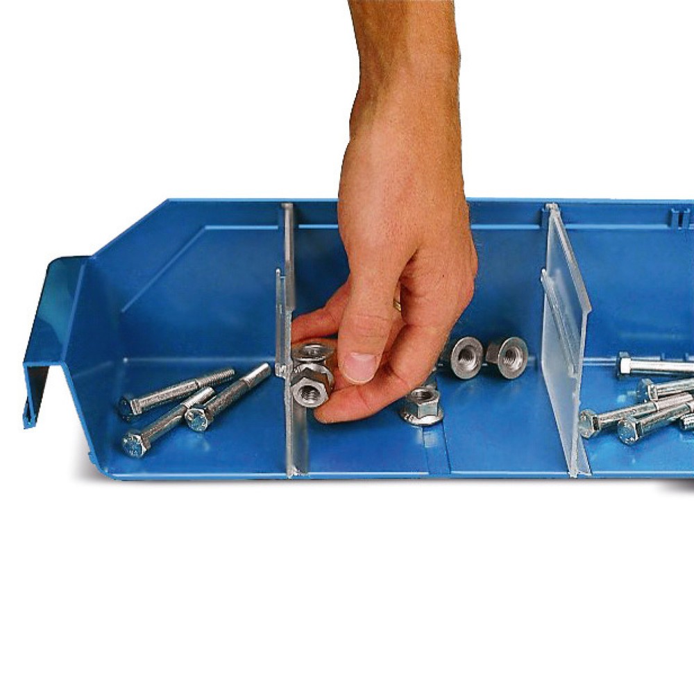 Product afbeelding: Scheidingsplaat voor magazijnbakken met inkijkopening, bxh 180 x 95 mm