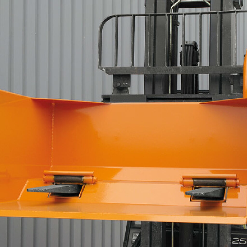 Schepbak Eichinger® met doorsteek voor heftruck, 1.500 kg, 300 liter zuiver oranje Productafbeelding nr. 2: Schepbak Eichinger® met doorsteek voor heftruck, 1.500 kg, 300 liter zuiver oranje