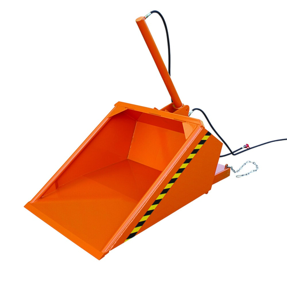 Product afbeelding: Schepbak Eichinger® met hydraulisch kantelmechanisme, 1.000 kg, 500 liter, zuiver oranje