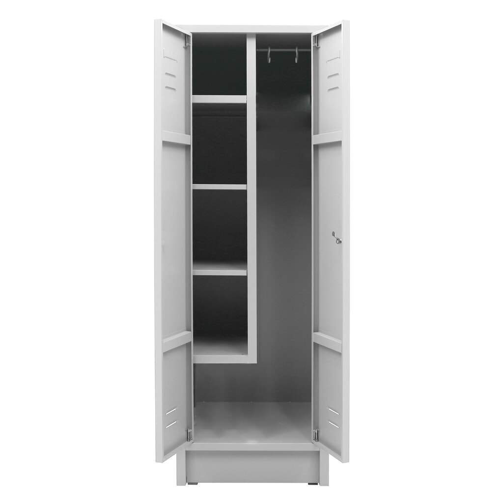 Productafbeelding nr. 2: Schoonmaakkast HEMMDAL HPZ-1, cilinderslot, hxbxd 1800 x 600 x 500 mm, lichtgrijs