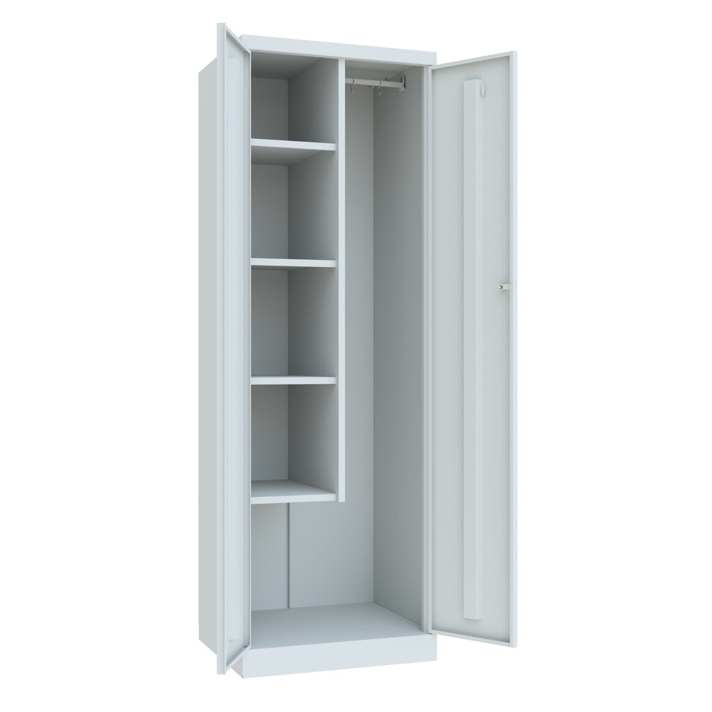 Productafbeelding nr. 3: Schoonmaakkast PAVOY, hxbxd 1.800 x 600 x 500 mm, lichtgrijs, lichtgrijs