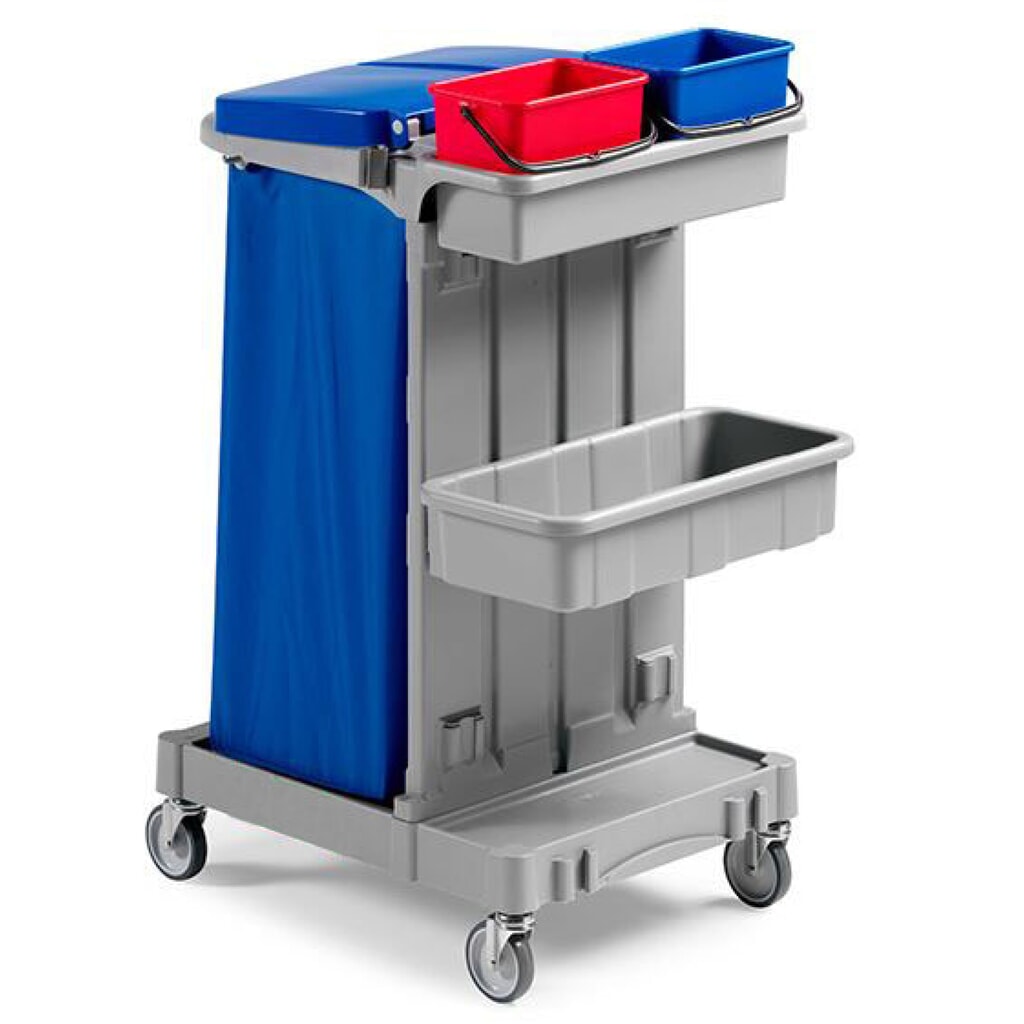 Schoonmaakwagen Poly I, 2 x 4 liter Product afbeelding: Schoonmaakwagen Poly I, 2 x 4 liter