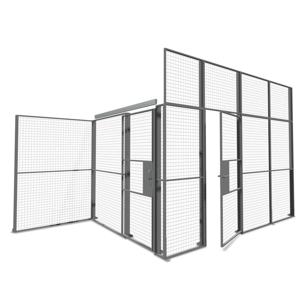 Product afbeelding: Scharnierdeur voor scheidingswandsysteem TROAX®, breedte 1.000 mm, hangslot