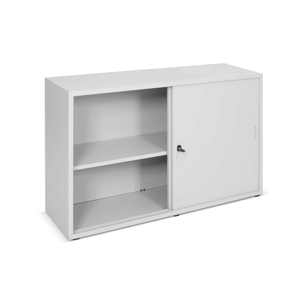 Productafbeelding nr. 2: Schuifdeurkast met drukcilinderslot, 2 OH, hxbxd 750 x 1.200 x 420 mm
