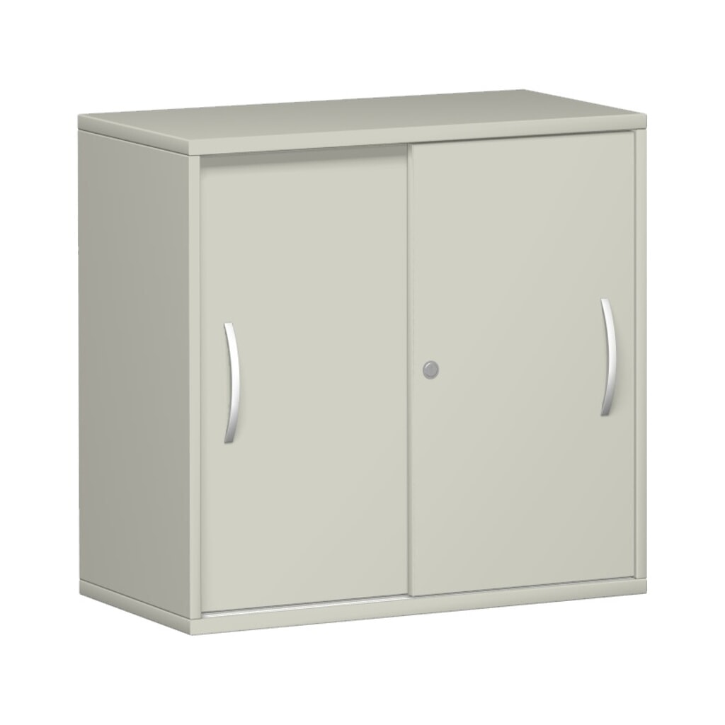 Schuifdeurkast Profi, 2 OH, breedte 800 mm, lichtgrijs Product afbeelding: Schuifdeurkast Profi, 2 OH, breedte 800 mm, lichtgrijs