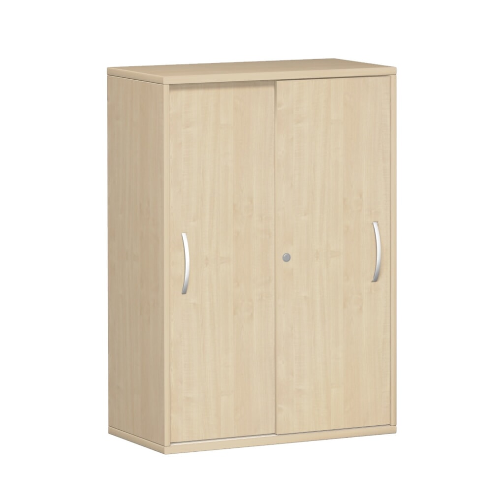 Schuifdeurkast Profi, 3 OH, breedte 800 mm, ahorn Product afbeelding: Schuifdeurkast Profi, 3 OH, breedte 800 mm, ahorn