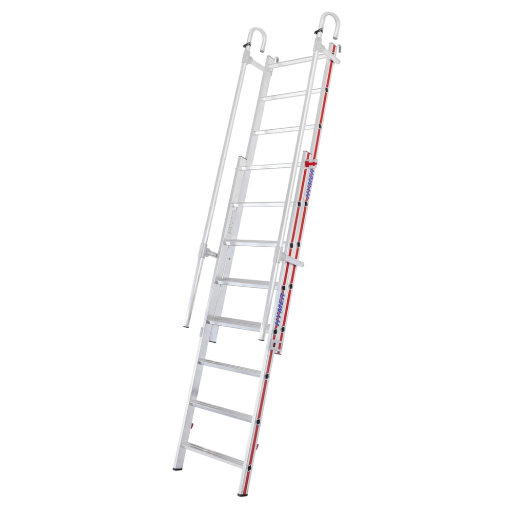 Product afbeelding: Schuifladder HYMER, met inhanghaak, totale lengte 3,22 m