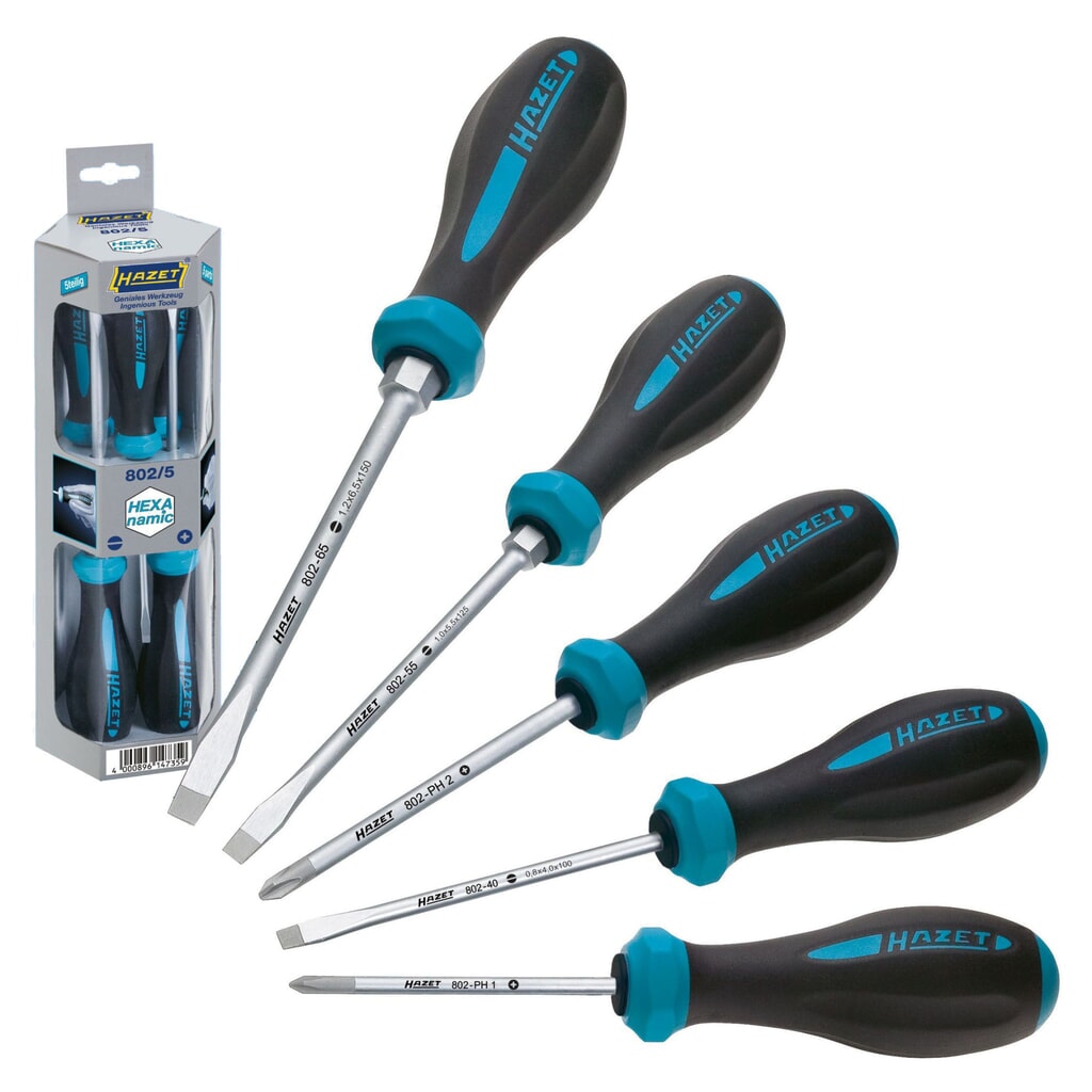 Set HEXAnamic-schroevendraaiers HAZET®, 5-delig Product afbeelding: Set HEXAnamic-schroevendraaiers HAZET®, 5-delig