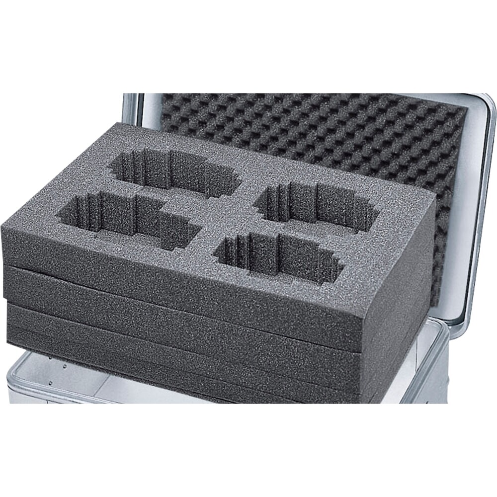 Product afbeelding: ZARGES aluminium transportbox kubusschuimset, voorgestanste inzetstukken, hxbxd 350 x 550 x 220 mm