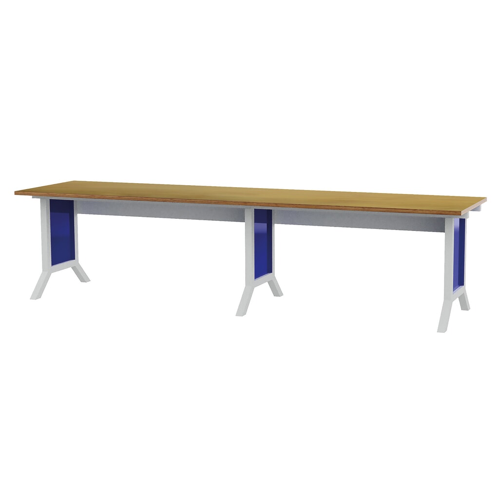 Product afbeelding: Set werkpleksysteem, 2-delig, hoogteverrek met klemmen, gentiaanblauw