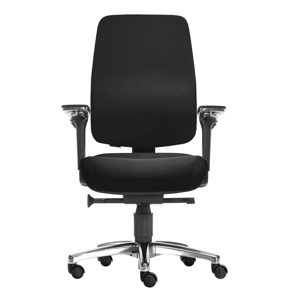 SITWELL STEIFENSAND rugvriendelijke bureaustoel Spirit, diepteverstelbare lendensteun, 5D Armleuning, polyester, zwart Product afbeelding: SITWELL STEIFENSAND rugvriendelijke bureaustoel Spirit, diepteverstelbare lendensteun, 5D Armleuning, polyester, zwart