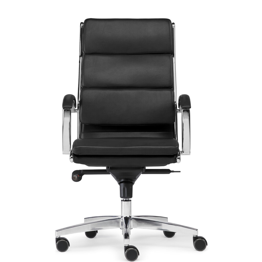 Product afbeelding: SITWELL STEIFENSAND Design- bureaustoel Dream, aluminium voetkruis, duurzaam kunstleder, draagvermogen 125 kg, zwart