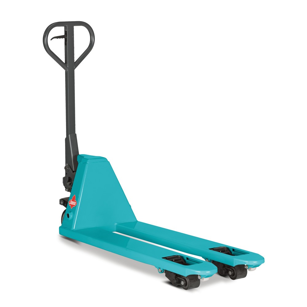 Product afbeelding: Smalle handtranspallet Ameise PTM 2.0 Narrow, draagvermogen 2.000 kg, vorklengte 1.150 mm, maat over de vorken 450 mm, massief rubber / polyurethaan