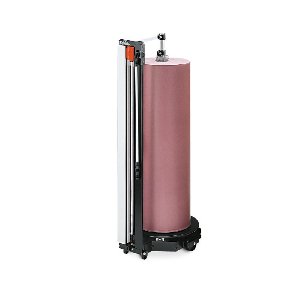 Product afbeelding: Rocholz verticale snijstandaard, voor zware rollen, rolgewicht max. 200 kg, roldiameter max. 450 mm, snijbreedte 1250 mm