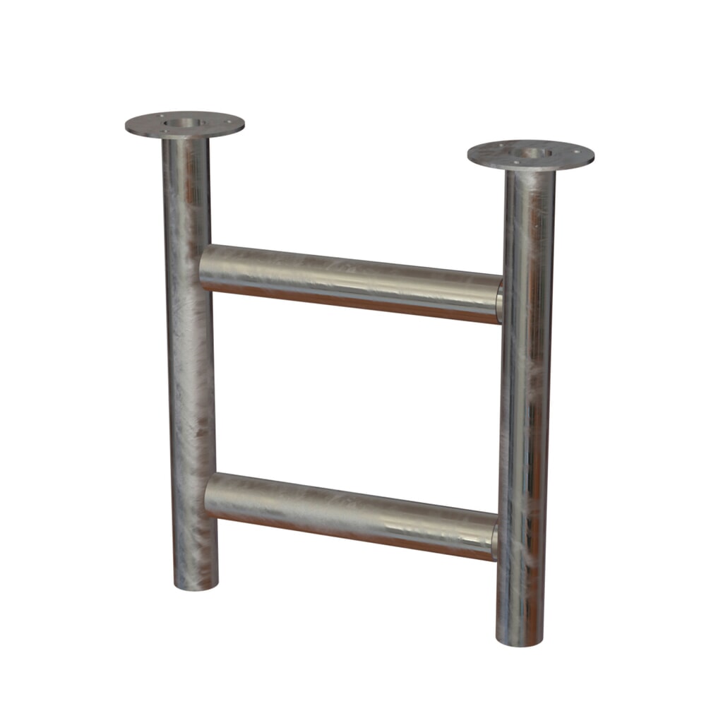 Product afbeelding: Sokkel voor verankeren in beton, voor RENNER afvalbak met halfrond deksel type 7029