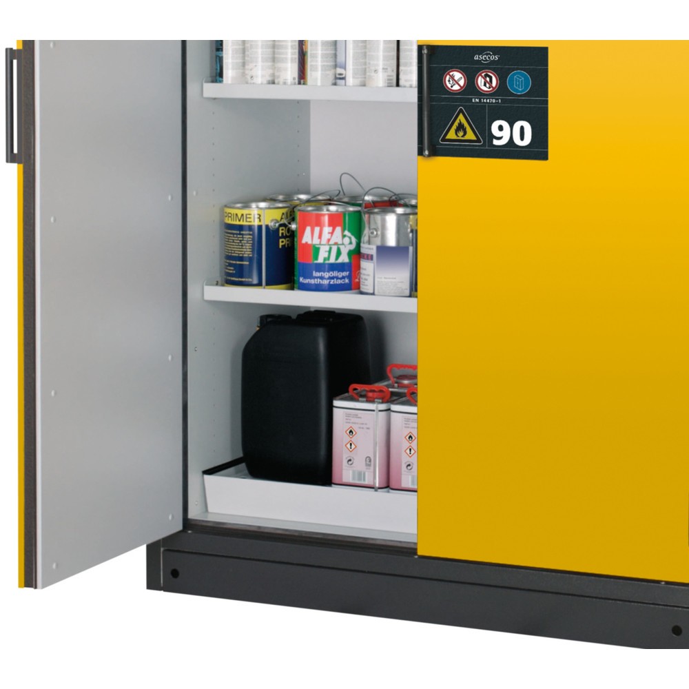 Product afbeelding: Sokkelafscherming voor industriële veiligheidskast asecos® Q-PEGASUS/type 90, breedte 600 mm