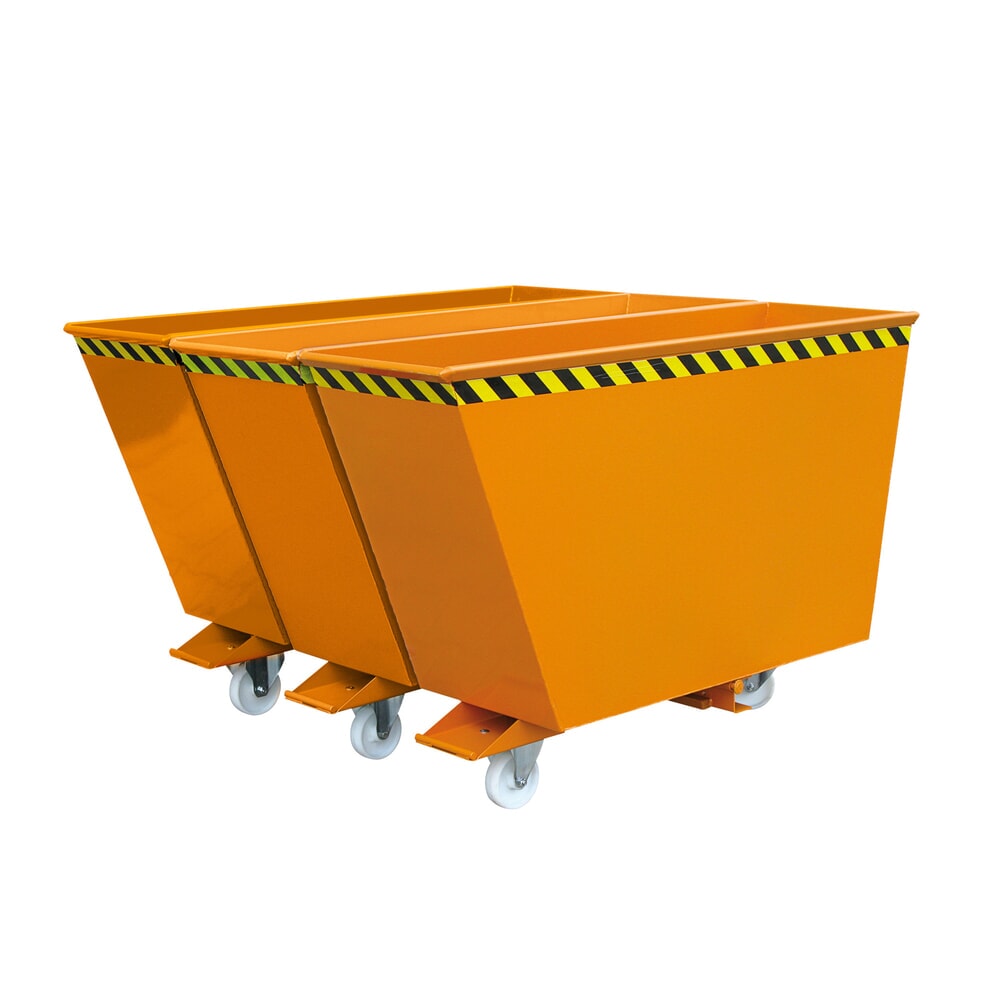 Product afbeelding: Sorteersysteem kiepbak Eichinger® 2in1 of "3in1", 2x900 liter, zuiver oranje