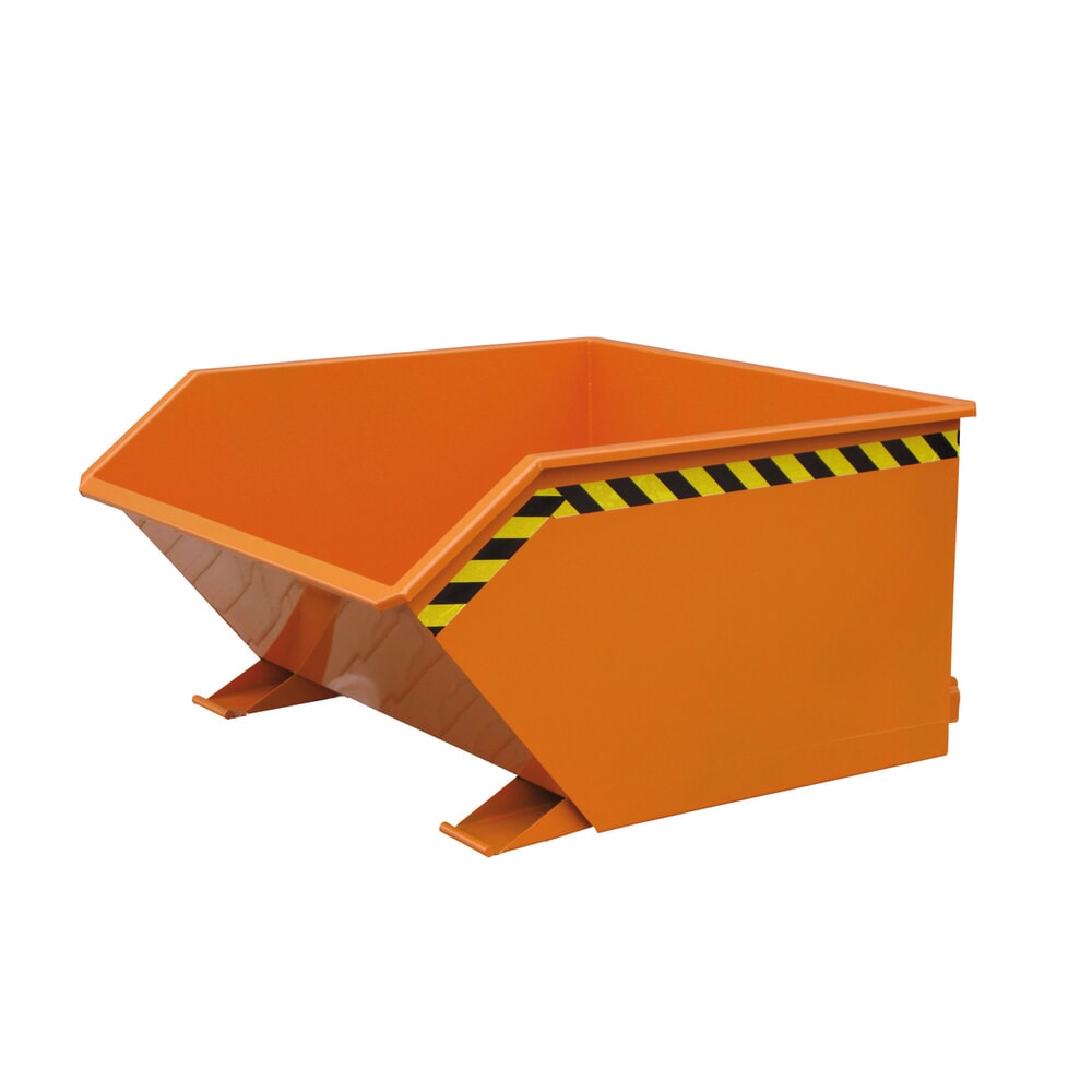 Productafbeelding nr. 1: Lage kiepcontainer Eichinger®, 1.000 kg, 400 liter, zuiver oranje