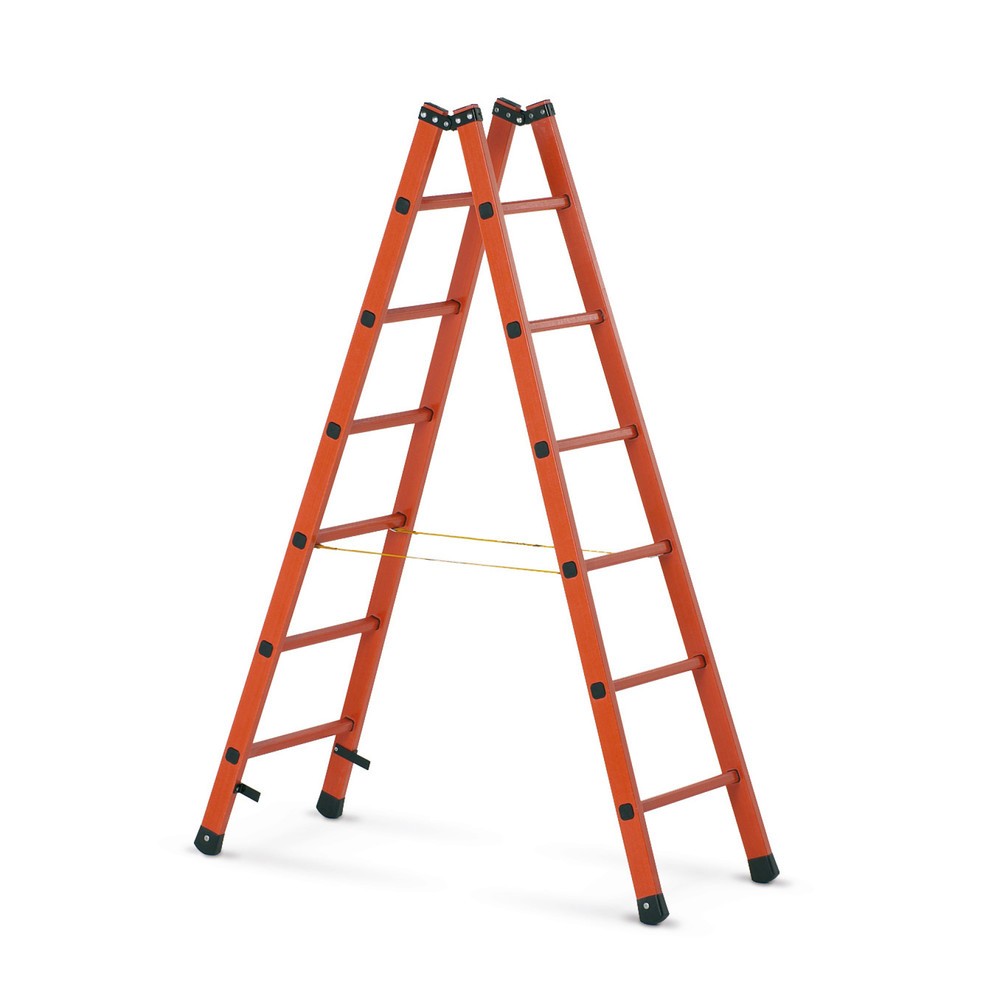 Product afbeelding: Sportenladder van massieve kunststof ZARGES, 2-zijdig oploopbaar, stahoogte 0,60 m