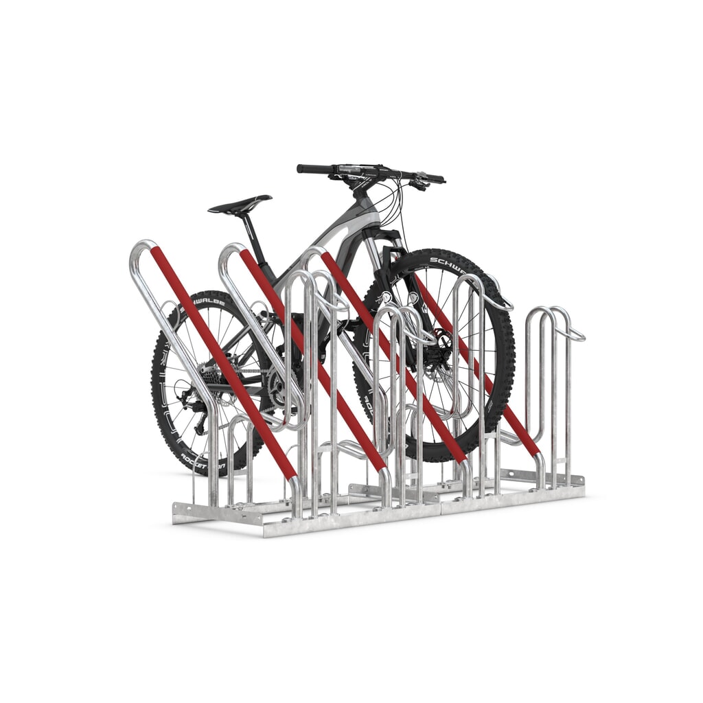 Beugelfietsrek, 1-zijdig, 4 plaatsen Productafbeelding nr. 9: Beugelfietsrek, 1-zijdig, 4 plaatsen