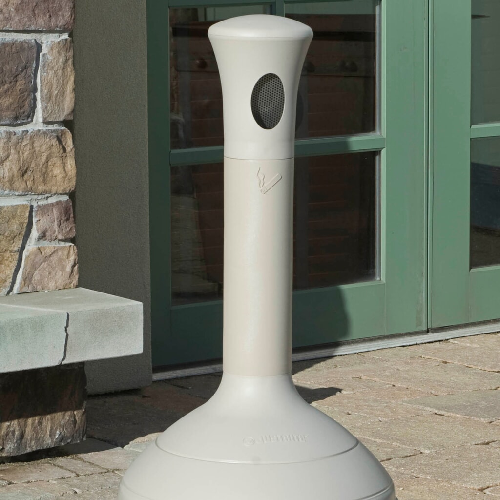Productafbeelding nr. 3: Staande veiligheidsasbak Justrite® Premium, vuurdovend, 15 liter, beige