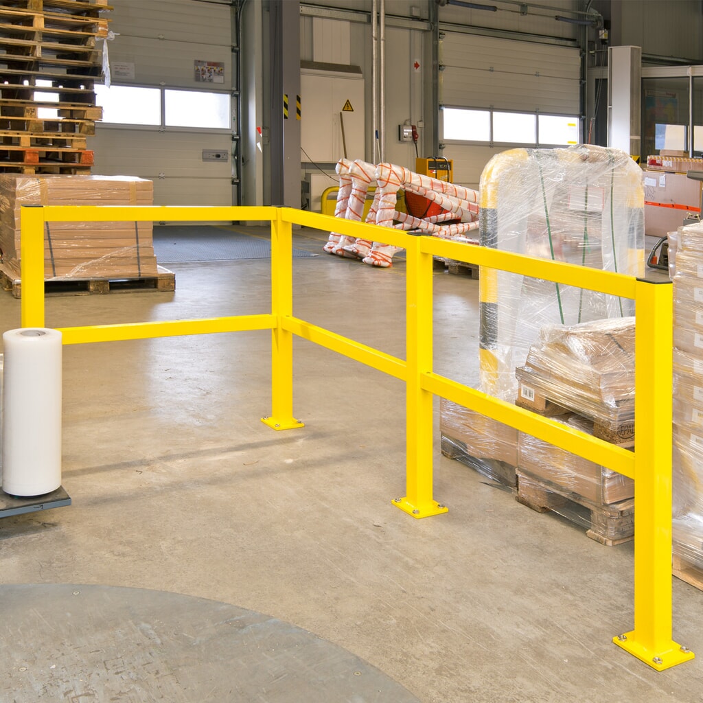 Productafbeelding nr. 2: Veiligheidshek S-Line, binnen, begin-/eindpaal, hoogte 1.000 mm