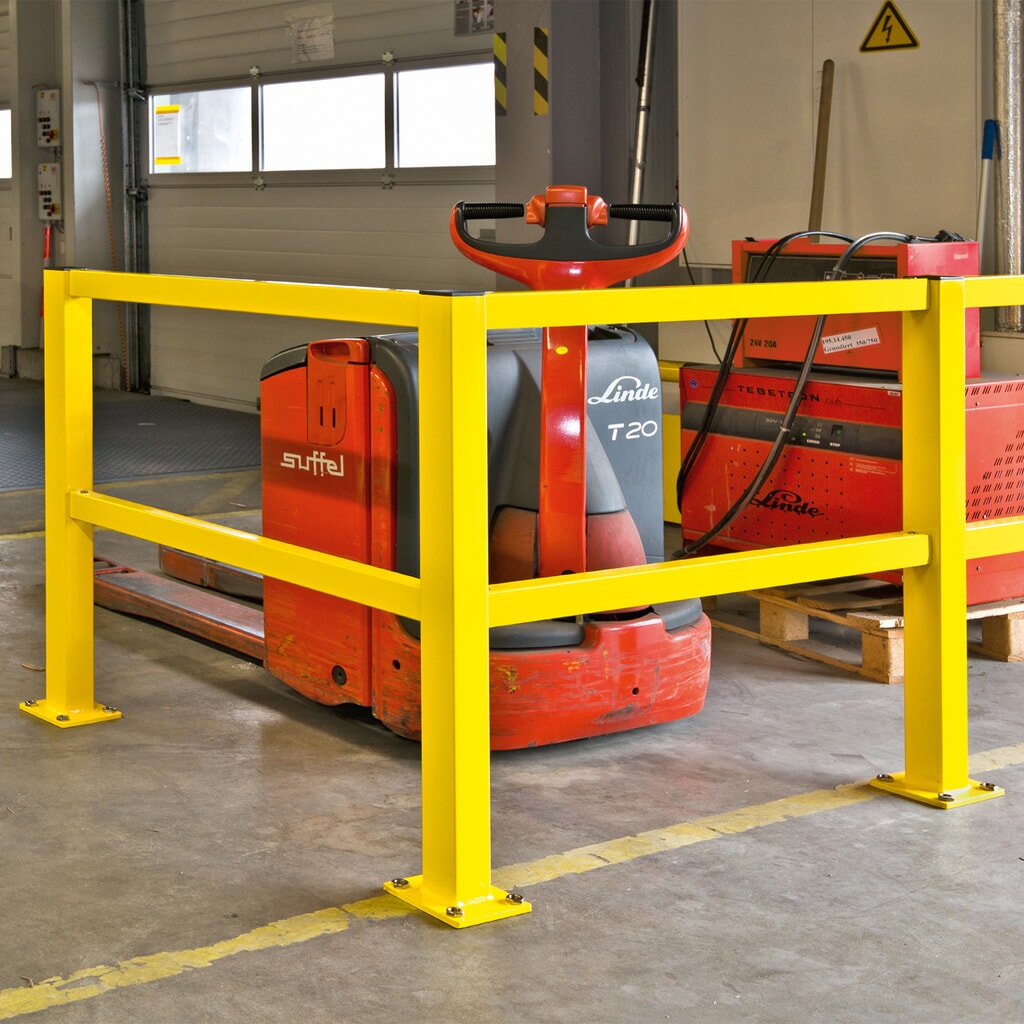 Productafbeelding nr. 4: Veiligheidshek S-Line, binnen, begin-/eindpaal, hoogte 1.000 mm