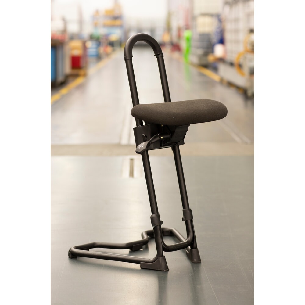 Productafbeelding nr. 2: Stahulp met wielen, stofbekleding, zithoogte 610-860 mm, vloerglijders, voet