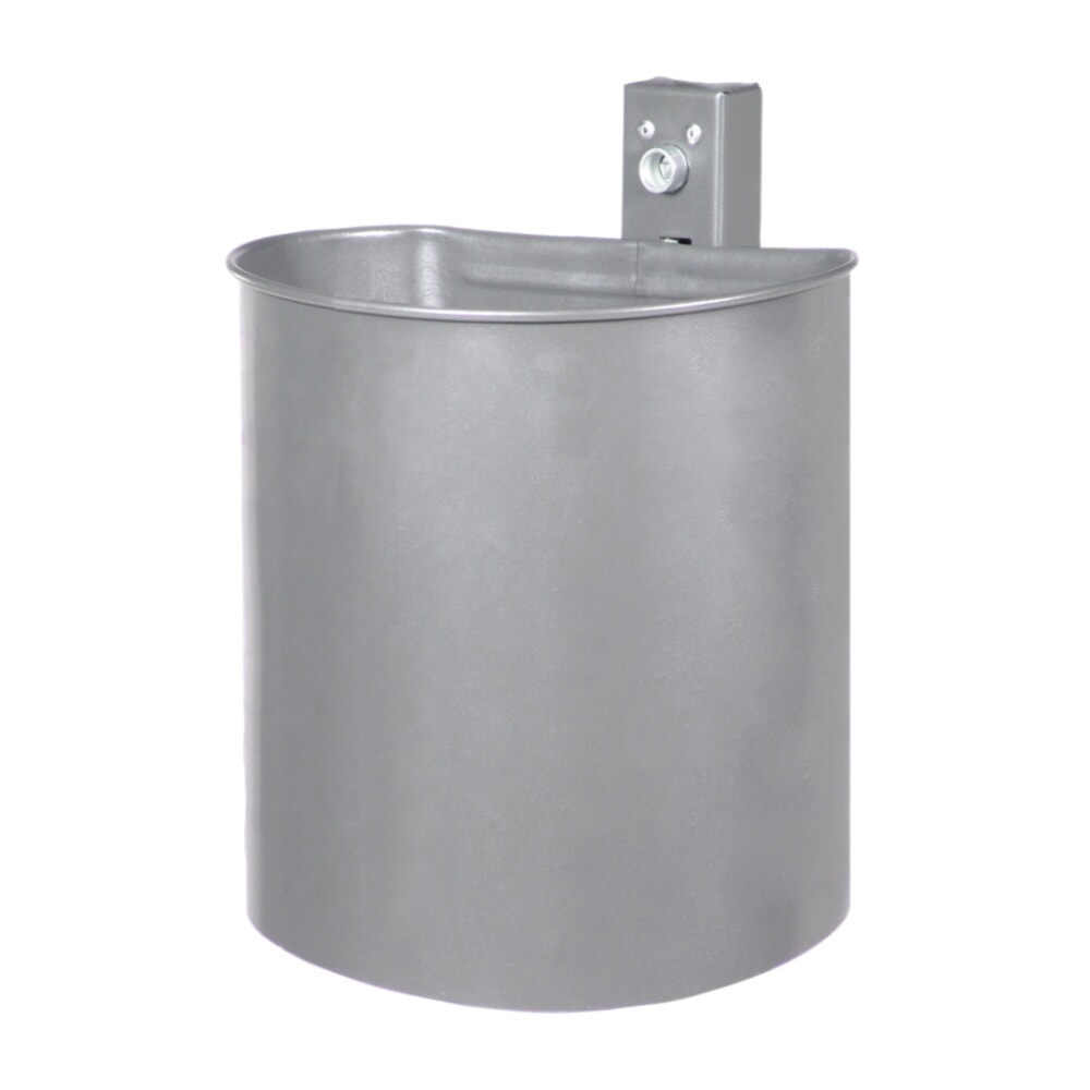 Product afbeelding: RENNER Stalen afvalbak, 20 liter, halfrond, wandmontage, niet-geperforeerd, met poedercoating, karmijnrood