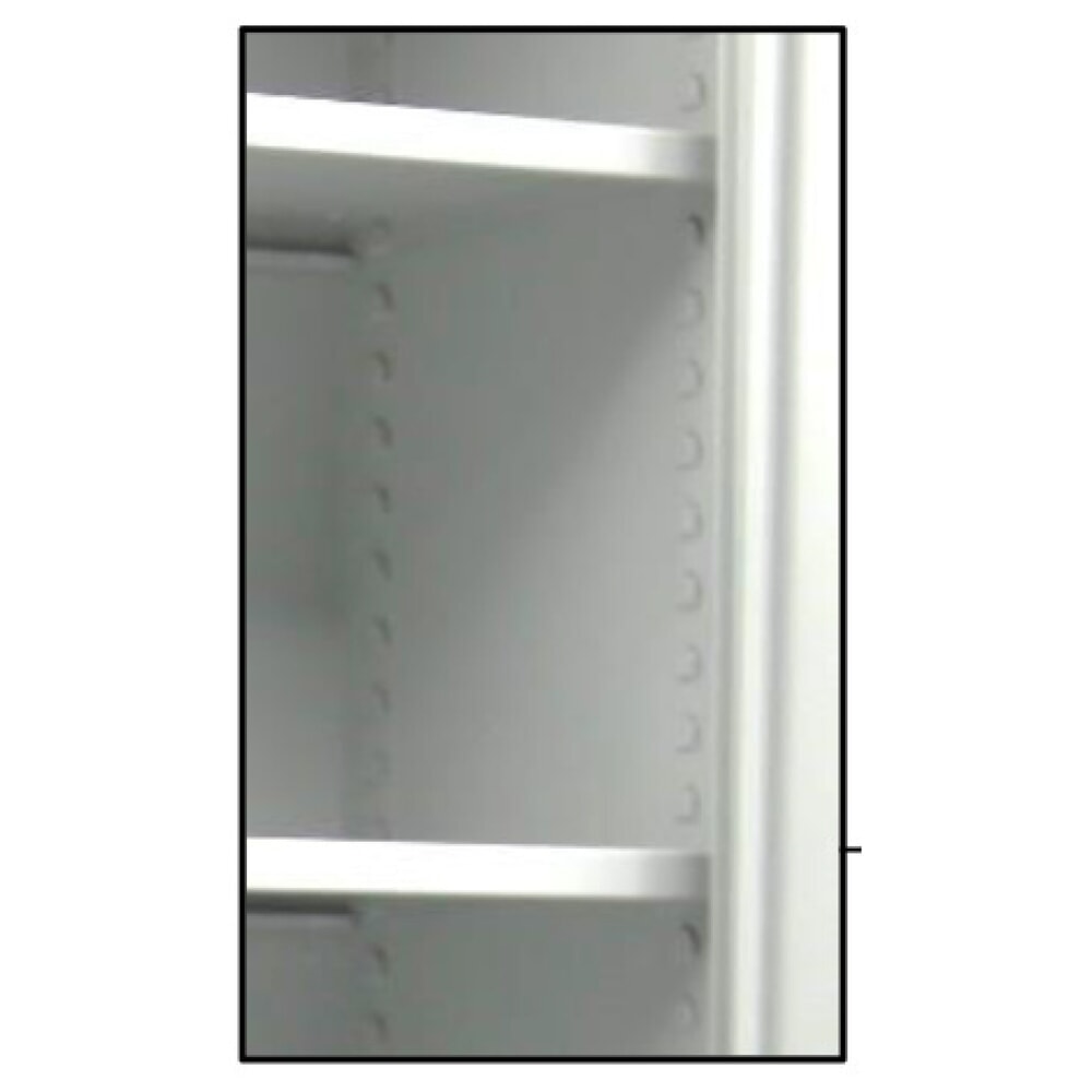 Productafbeelding nr. 4: Draaideurkast HEMMDAL HF-ST, 5 OH, hxbxd 1950 x 920 x 420 mm, verzinkte legborden, lichtgrijs