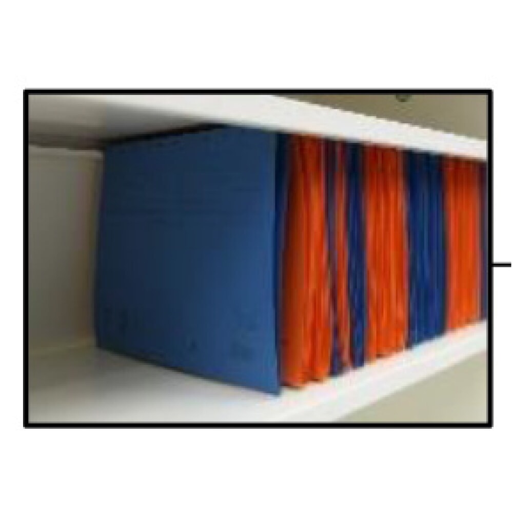Productafbeelding nr. 5: Draaideurkast HEMMDAL HF-ST, 5 OH, hxbxd 1950 x 920 x 420 mm, verzinkte legborden, lichtgrijs