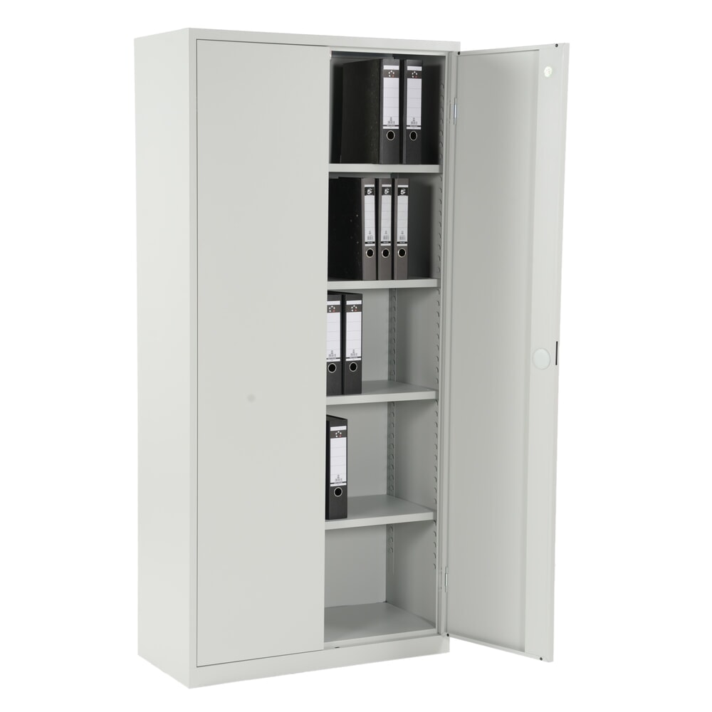 Productafbeelding nr. 8: Draaideurkast HEMMDAL HF-ST, 5 OH, hxbxd 1950 x 920 x 420 mm, verzinkte legborden, lichtgrijs