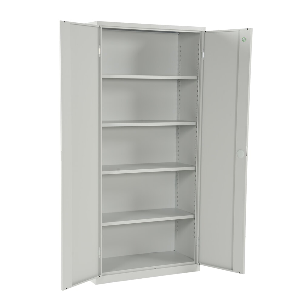 Productafbeelding nr. 9: Draaideurkast HEMMDAL HF-ST, 5 OH, hxbxd 1950 x 920 x 420 mm, verzinkte legborden, lichtgrijs