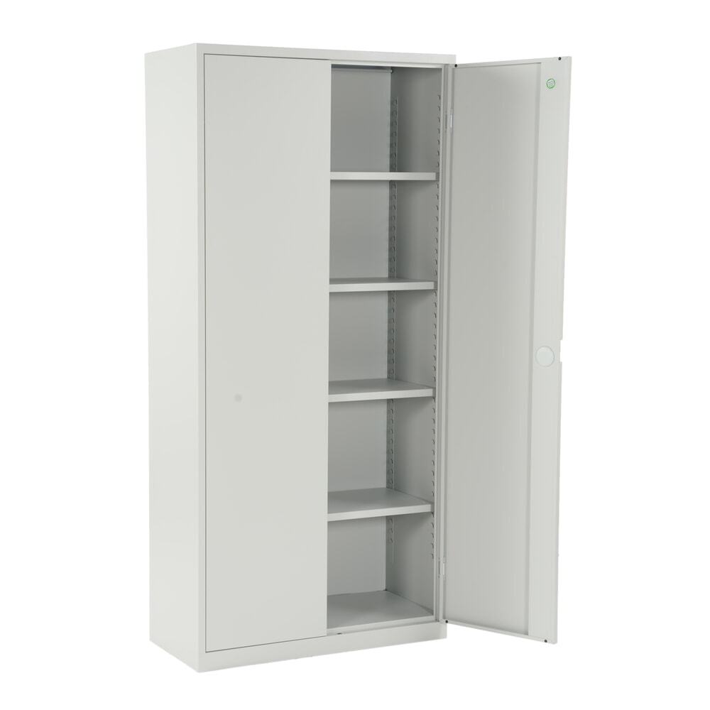 Productafbeelding nr. 10: Draaideurkast HEMMDAL HF-ST, 5 OH, hxbxd 1950 x 920 x 420 mm, verzinkte legborden, lichtgrijs