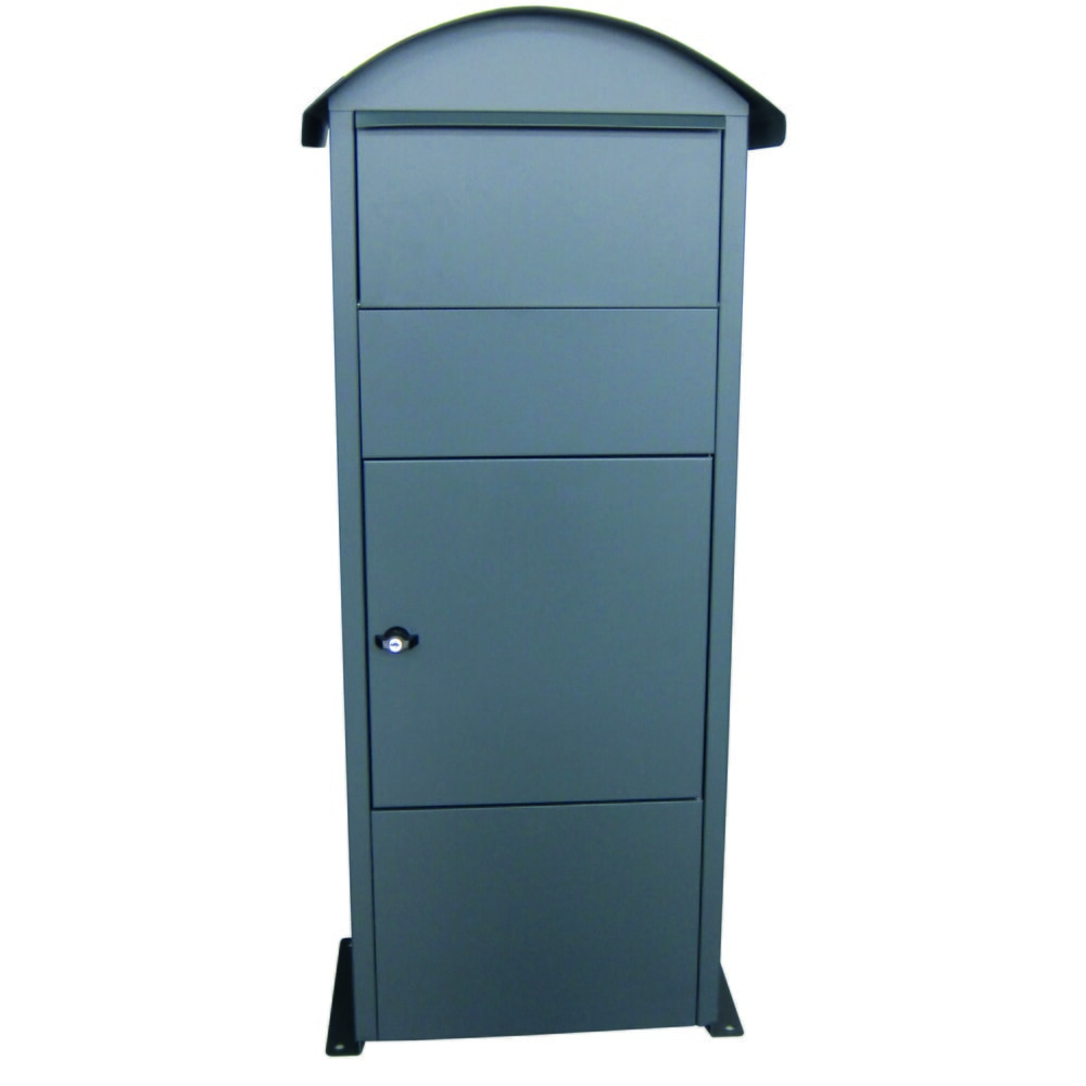 Product afbeelding: Staande brievenbus Victorian met inwerpklep, van verzinkt staal, met cilinderslot, mat antraciet