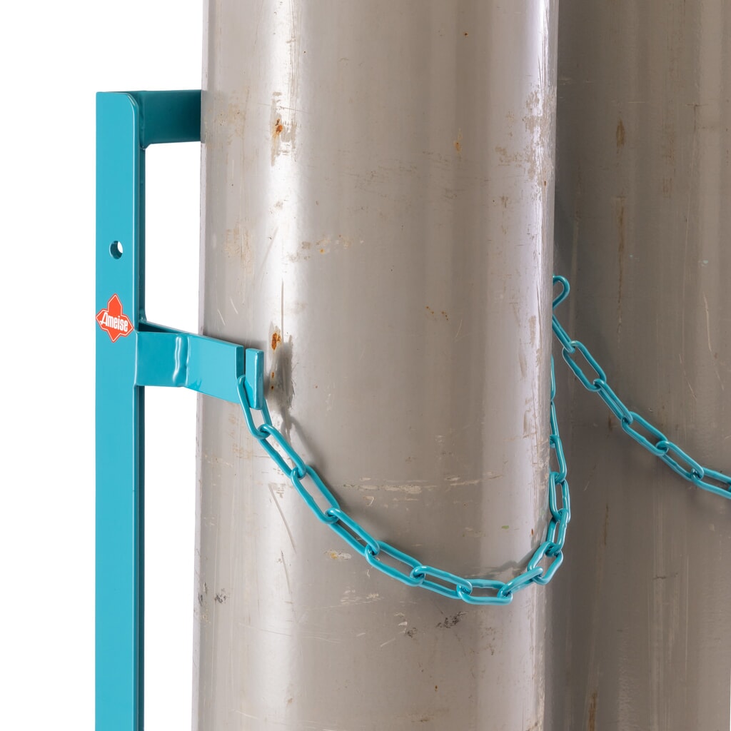 Standaard voor stalen gasflessen Ameise®, voor 2 flessen van 40-50 liter Productafbeelding nr. 2: Standaard voor stalen gasflessen Ameise®, voor 2 flessen van 40-50 liter