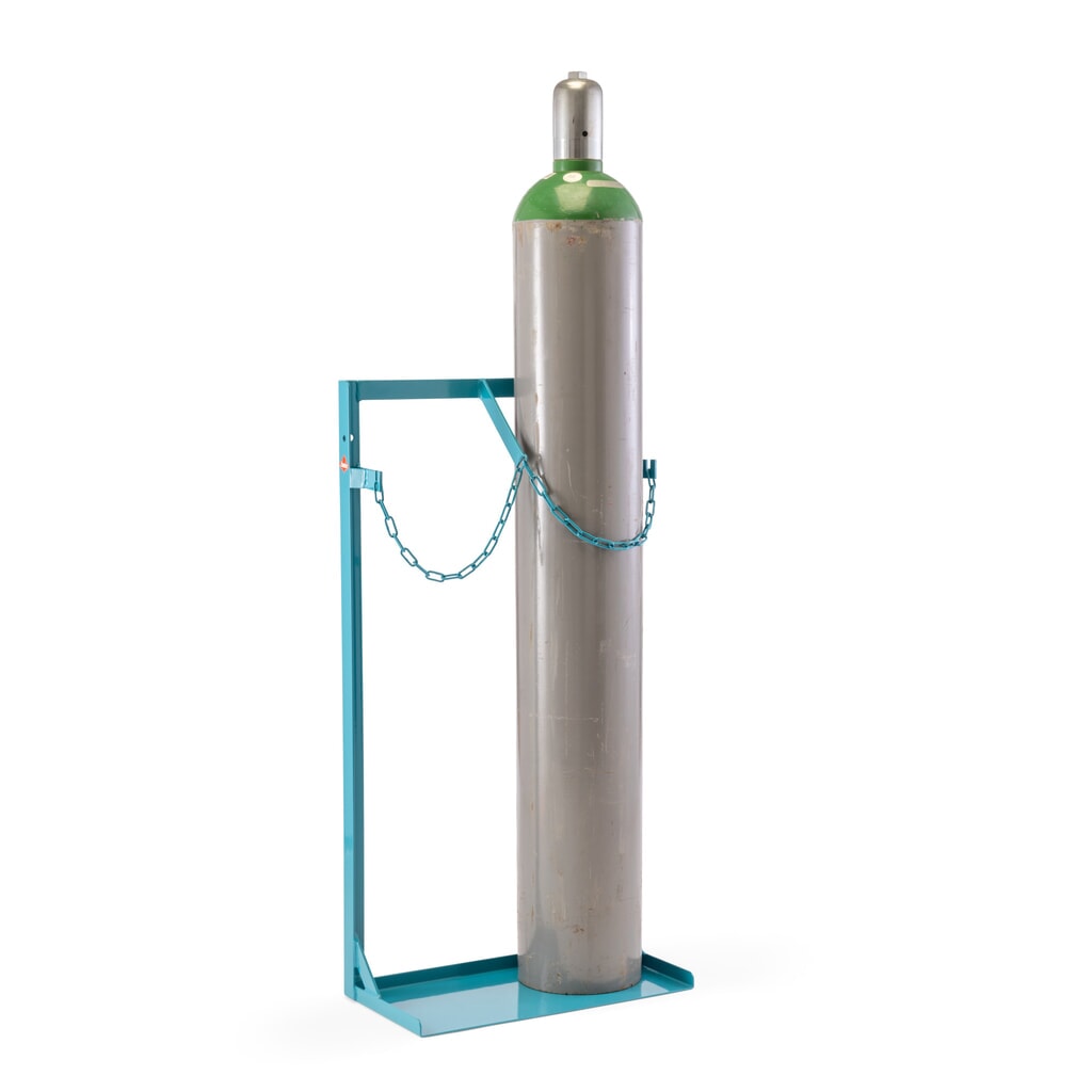 Standaard voor stalen gasflessen Ameise®, voor 2 flessen van 40-50 liter Product afbeelding: Standaard voor stalen gasflessen Ameise®, voor 2 flessen van 40-50 liter