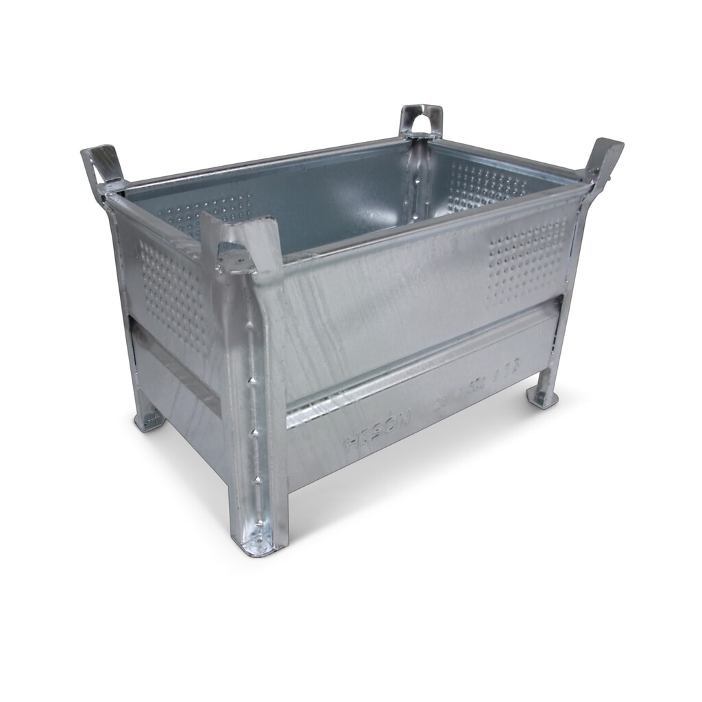 Stapelbak HESON®, met volledige wand, capaciteit 2.000 kg, bxd 800 x 500 mm Product afbeelding: Stapelbak HESON®, met volledige wand, capaciteit 2.000 kg, bxd 800 x 500 mm