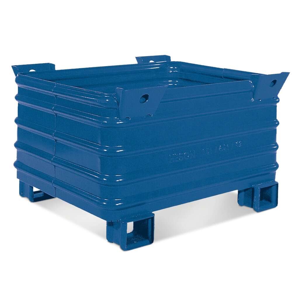 Stapelbak HESON®, met vorkkokers, bxd 1.000 x 800 mm Product afbeelding: Stapelbak HESON®, met vorkkokers, bxd 1.000 x 800 mm