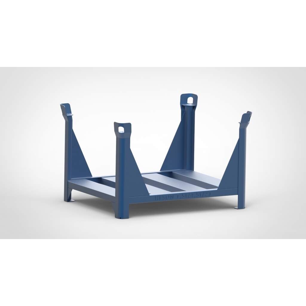 Product afbeelding: Stapelbak HESON® voor lange goederen, open, gelakt, bxd 1.000 x 800 mm, gentiaanblauw