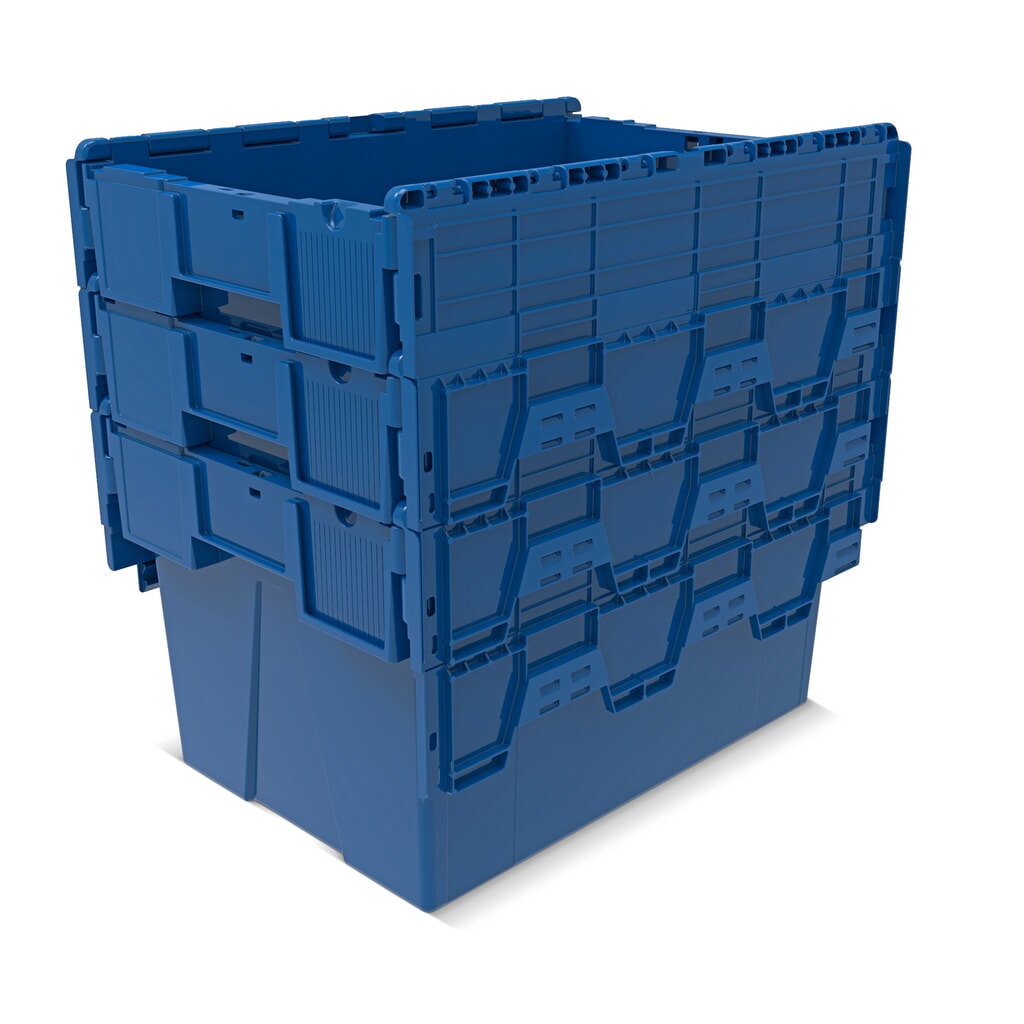 Productafbeelding nr. 7: Alpha Eurobox van PP met klapdeksel, gentiaanblauw, 65 liter, hxbxd 365 x 600 x 400 mm