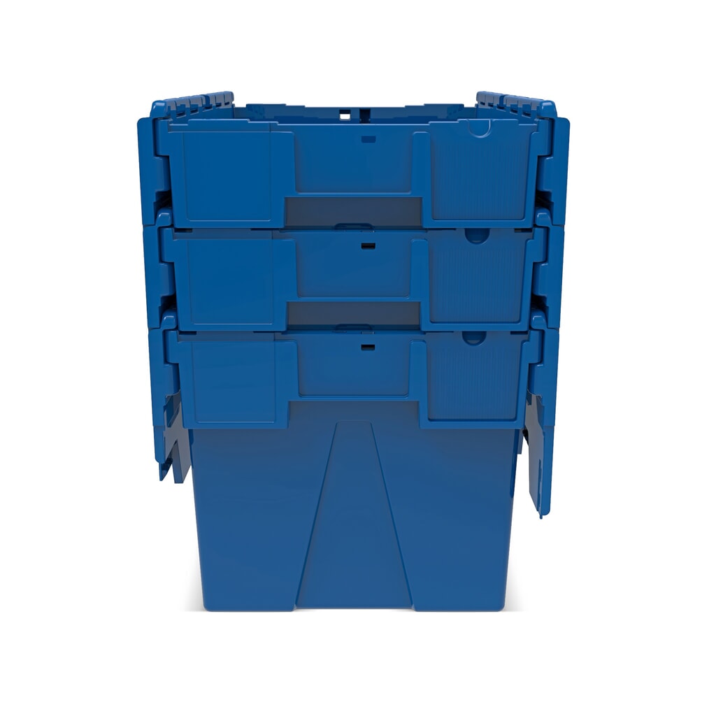 Alpha Eurobox van PP met klapdeksel, gentiaanblauw, 65 liter, hxbxd 365 x 600 x 400 mm Productafbeelding nr. 8: Alpha Eurobox van PP met klapdeksel, gentiaanblauw, 65 liter, hxbxd 365 x 600 x 400 mm