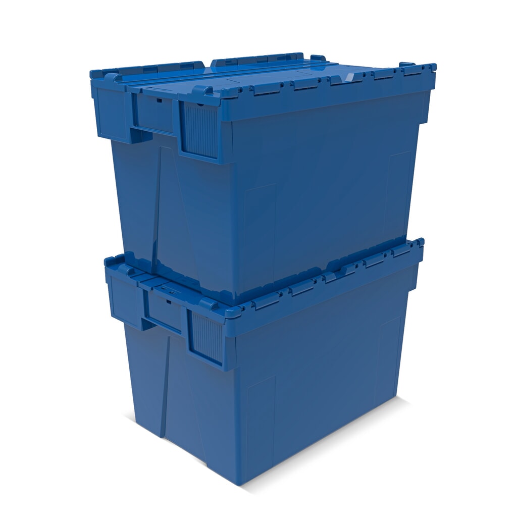 Productafbeelding nr. 6: Alpha Eurobox van PP met klapdeksel, gentiaanblauw, 77 liter, hxbxd 400 x 600 x 400 mm