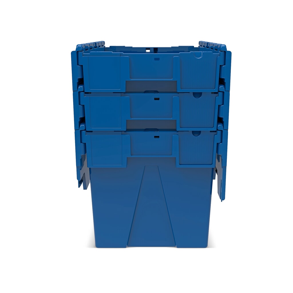 Productafbeelding nr. 8: Alpha Eurobox van PP met klapdeksel, gentiaanblauw, 77 liter, hxbxd 400 x 600 x 400 mm