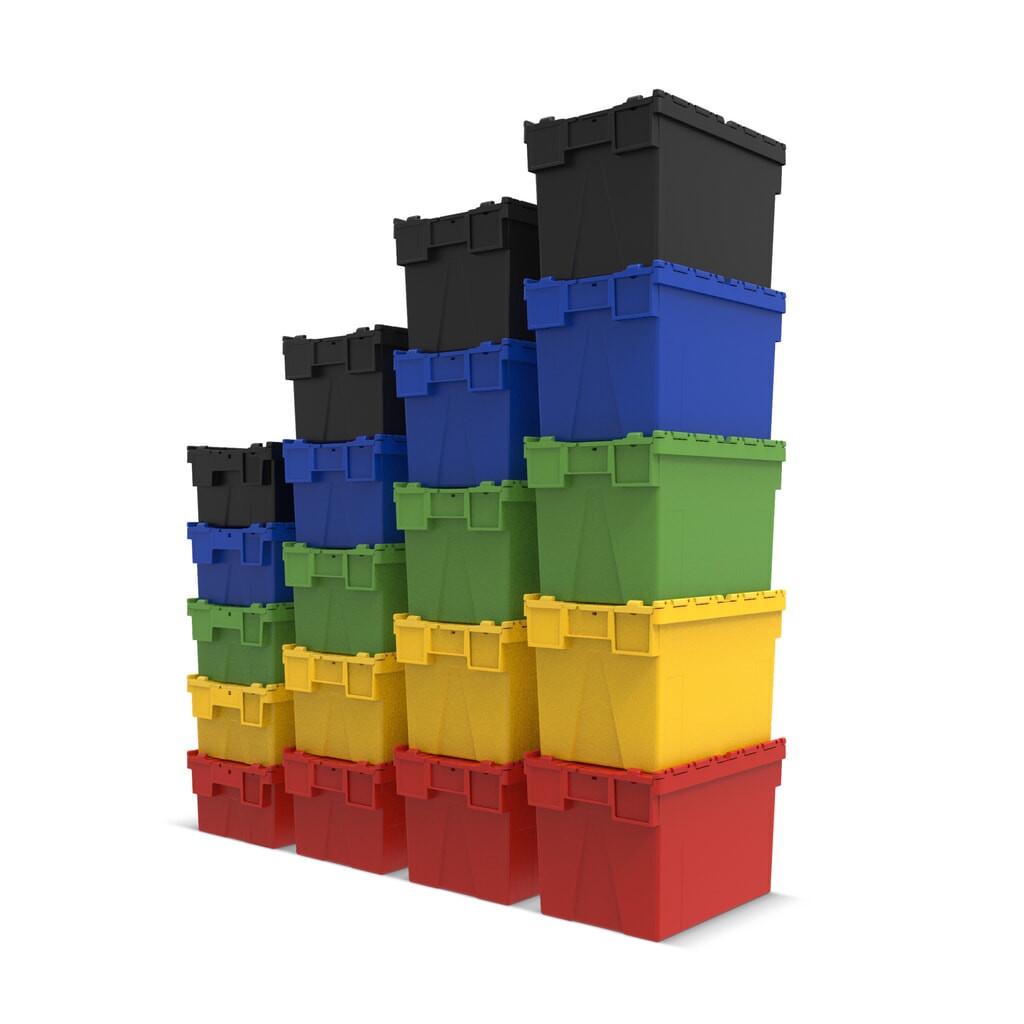 Productafbeelding nr. 5: Alpha Eurobox van PP met klapdeksel, gentiaanblauw, 65 liter, hxbxd 365 x 600 x 400 mm